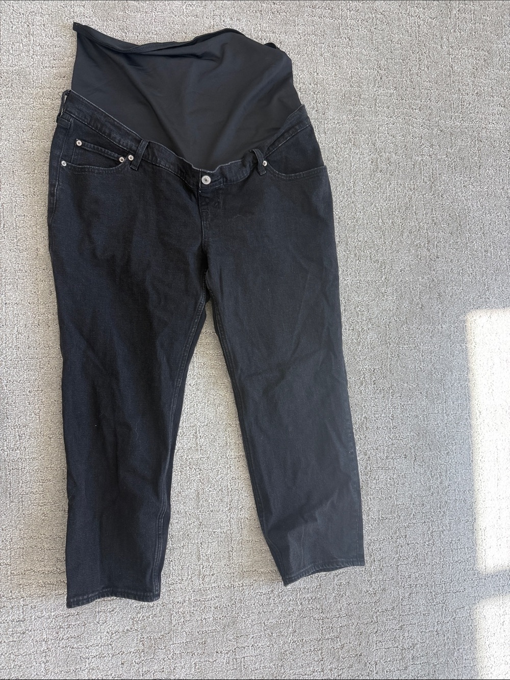 Maternity Black Stretch Jeans - Comfortable Everyday Fit